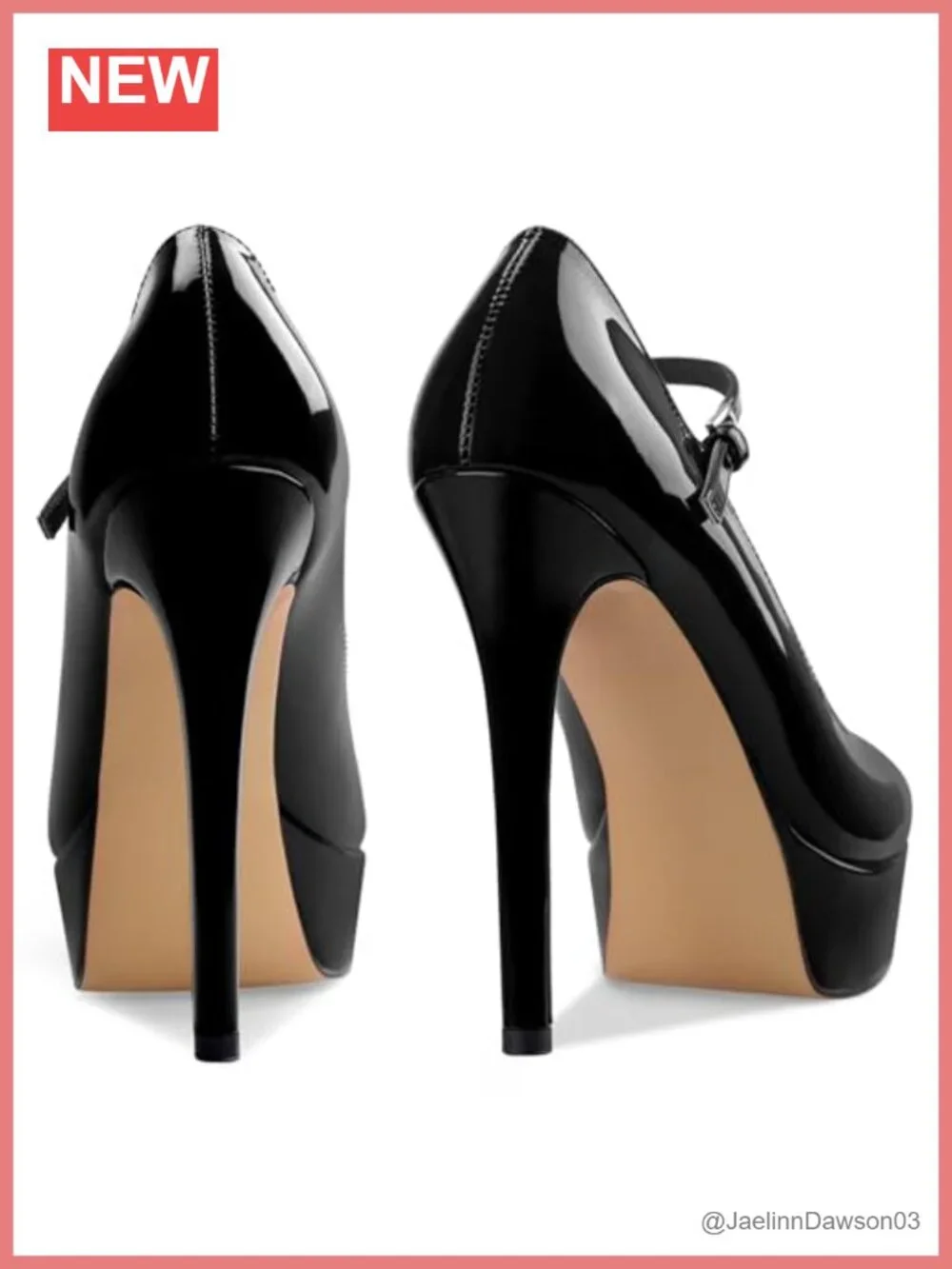 Women's Platform Stiletto Heels Closed Toe Mary Jane Pumps 5.3